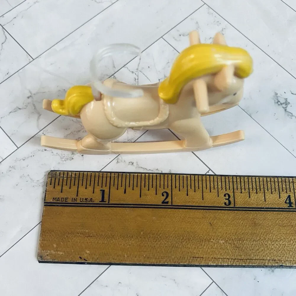 Vintage Barbie Nursery School Rocking Horse Plastic Dollhouse Nursery